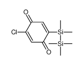 2-chloro-5-[dimethyl(trimethylsilyl)silyl]cyclohexa-2,5-diene-1,4-dione结构式