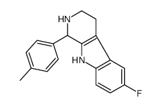6-fluoro-1-(4-methylphenyl)-2,3,4,9-tetrahydro-1H-pyrido[3,4-b]indole结构式