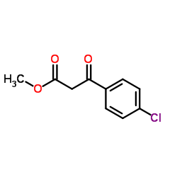 4-氯苯甲酰乙酸甲酯结构式