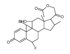 (6α,11β,16α)-21-(Acetyloxy)-9-bromo-6-fluoro-11-hydroxy-16-methyl-pregna-1,4-diene-3,20-dione结构式