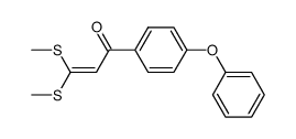 2,2-bis(methylthio)vinyl 4-phenoxyphenyl ketone Structure