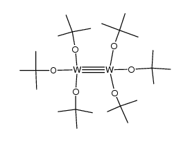 ditungsten hexakis(tert-butoxide) Structure