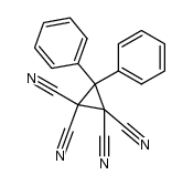 3,3-Diphenyl-1,1,2,2-cyclopropanetetracarbonitrile结构式