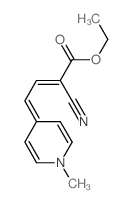 ethyl 2-cyano-4-(1-methylpyridin-4-ylidene)but-2-enoate结构式