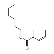 hexyl (Z)-2-methylpent-3-enoate Structure