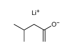 lithium enolate of 4-methylpentan-2-one Structure