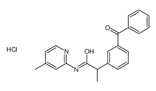 2-(3-benzoylphenyl)-N-(4-methylpyridin-2-yl)propanamide,hydrochloride Structure