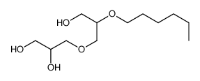 3-(2-hexoxy-3-hydroxypropoxy)propane-1,2-diol Structure