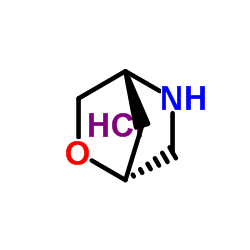 (1R,4R)-2-氧杂-5-氮杂双环[2.2.1]庚烷盐酸盐结构式