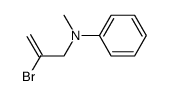 N-Methyl-N-phenyl-2-bromo-2-propenylamine结构式