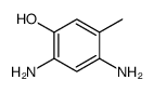 2,4-二氨基-5-甲基苯酚结构式