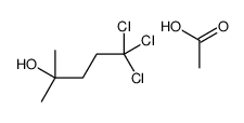 acetic acid,5,5,5-trichloro-2-methylpentan-2-ol结构式