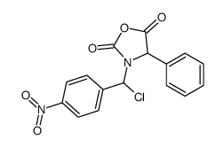 3-[chloro-(4-nitrophenyl)methyl]-4-phenyl-1,3-oxazolidine-2,5-dione结构式