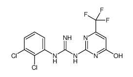 1-(2,3-二氯苯基)-3-[4-羟基-6-(三氟甲基)嘧啶-2-基]胍结构式