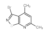 3-溴-4,6-二甲基-异噻唑[5,4-B]吡啶结构式