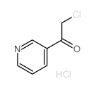 Ethanone,2-chloro-1-(3-pyridinyl)-, hydrochloride (1:1) Structure