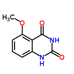 5-甲氧基喹唑啉-2,4(1H,3H)-二酮结构式