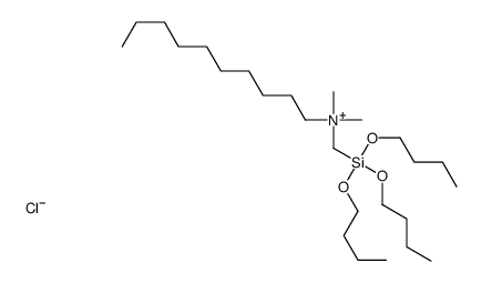 decyl-dimethyl-(tributoxysilylmethyl)azanium,chloride Structure