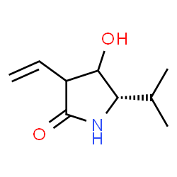 2-Pyrrolidinone,3-ethenyl-4-hydroxy-5-(1-methylethyl)-,(5S)-(9CI)结构式