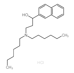 2-Naphthalenemethanol, a-[2-(dihexylamino)ethyl]-,hydrochloride (1:1) Structure