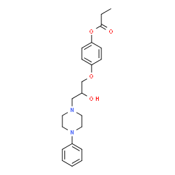 3-(4-Phenyl-1-piperazinyl)-1-[4-(propionyloxy)phenoxy]-2-propanol Structure