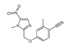 2-methyl-4-[(1-methyl-5-nitroimidazol-2-yl)methoxy]benzonitrile Structure