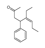 5-ethyl-4-phenyloct-5-en-2-one结构式