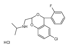 N-[[(2R,4R)-6-chloro-4-(2-fluorophenyl)-4H-1,3-benzodioxin-2-yl]methyl]propan-2-amine,hydrochloride Structure