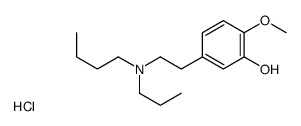 5-[2-[butyl(propyl)amino]ethyl]-2-methoxyphenol,hydrochloride Structure
