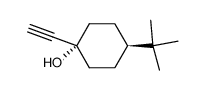 (1r,4r)-4-(tert-butyl)-1-ethynylcyclohexan-1-ol结构式