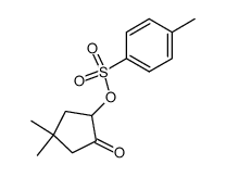 4,4-dimethyl-2-oxocyclopentyl 4-methylbenzenesulfonate Structure