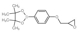 4,4,5,5-四甲基-2-(4-(环氧乙烷-2-基甲氧基)苯基)-1,3,2-二氧硼戊环结构式