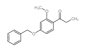 1-(4-(benzyloxy)-2-methoxyphenyl)propan-1-one (en)1-Propanone, 1-[2-methoxy-4-(phenylmethoxy)phenyl]- (en) Structure
