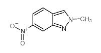 2-甲基-6-硝基-2H-吲唑结构式