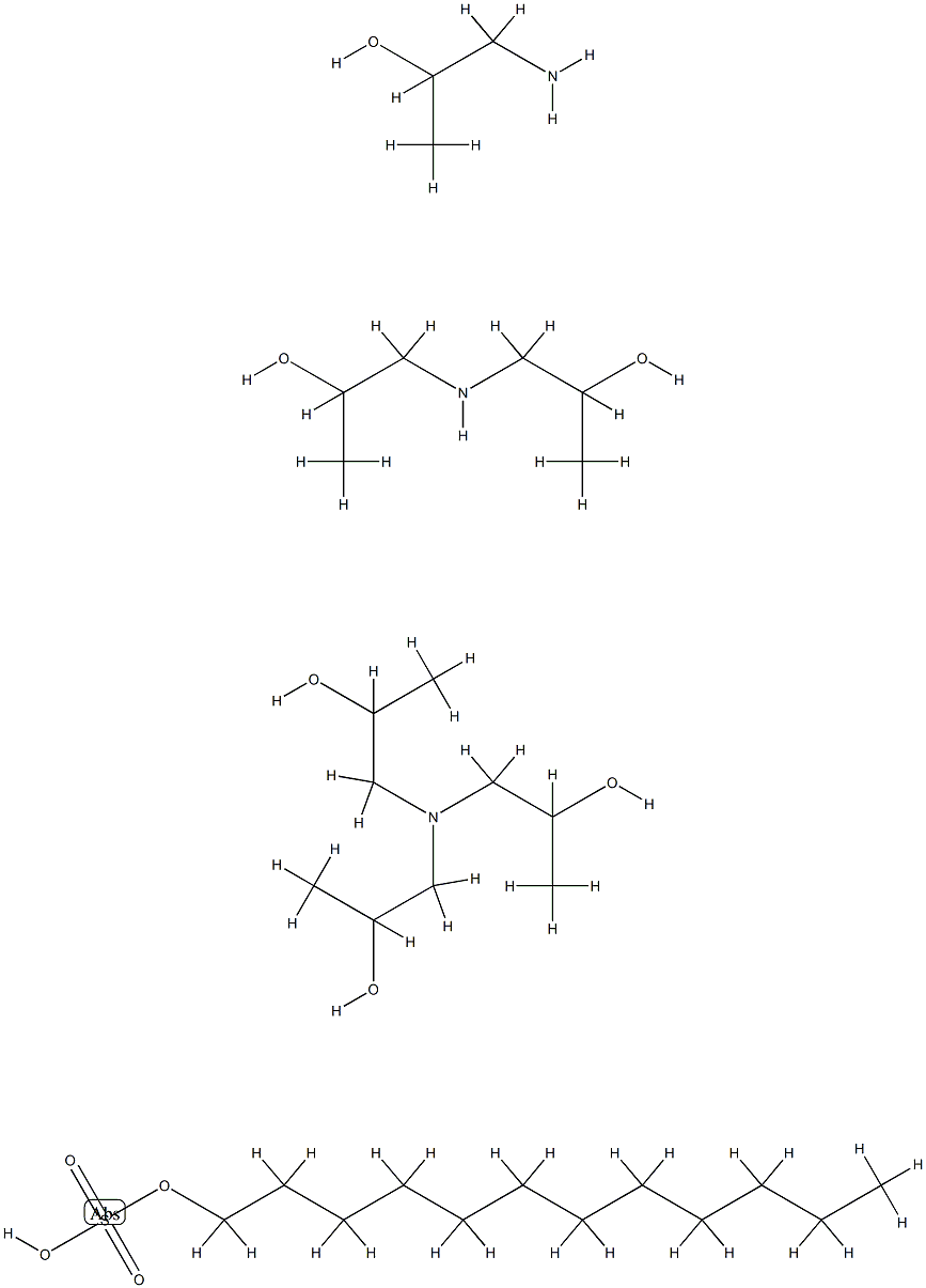 混合异丙醇胺月桂基硫酸盐结构式