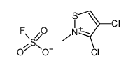 3,4-dichloro-2-methylisothiazolium fluorosulfonate Structure