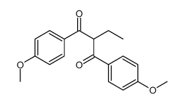 2-ethyl-1,3-bis(4-methoxyphenyl)propane-1,3-dione结构式