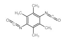 Benzene, 1,4-diisocyanato-2,3,5,6-tetramethyl- Structure