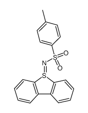 5,5-dihydro-5-[[(4-methylphenyl)sulfonyl]imino]dibenzothiophene结构式