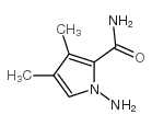 1-氨基-3,4-二甲基-1H-吡咯-2-羧酰胺结构式