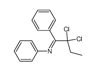 N-1-(2,2-Dichlor-1-phenyl-butyliden)-anilin Structure