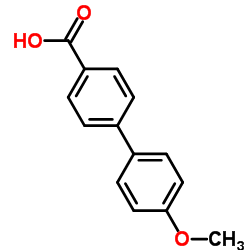 4'-Methoxy-4-biphenylcarboxylic acid Structure