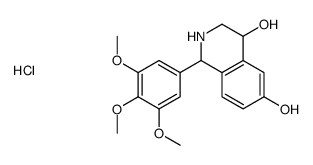 1-(3,4,5-trimethoxyphenyl)-1,2,3,4-tetrahydroisoquinolin-2-ium-4,6-diol,chloride Structure