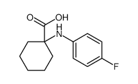 1-(4-氟-苯基氨基)-环己烷羧酸结构式