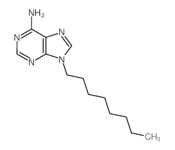 9-octylpurin-6-amine结构式