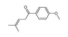 1-(p-anisyl)-4-methyl-3-penten-1-one结构式