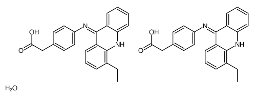 2-[4-[(4-ethylacridin-9-yl)amino]phenyl]acetic acid,hydrate Structure