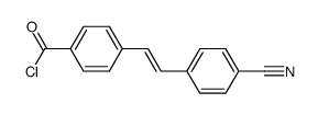 4-(4-cyanostyryl)benzoyl chloride Structure