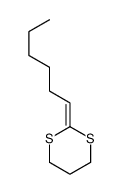 2-hexylidene-1,3-dithiane Structure