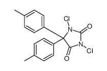 1,3-Dichloro-5,5-di(p-tolyl)hydantoin Structure